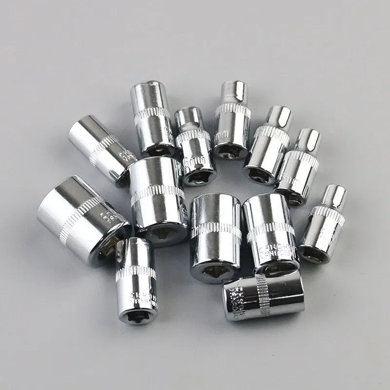 New 46-piece car repair tool kit 1/4 inch socket set car repair kit pry ratchet torque wrench combination car maintenance tools